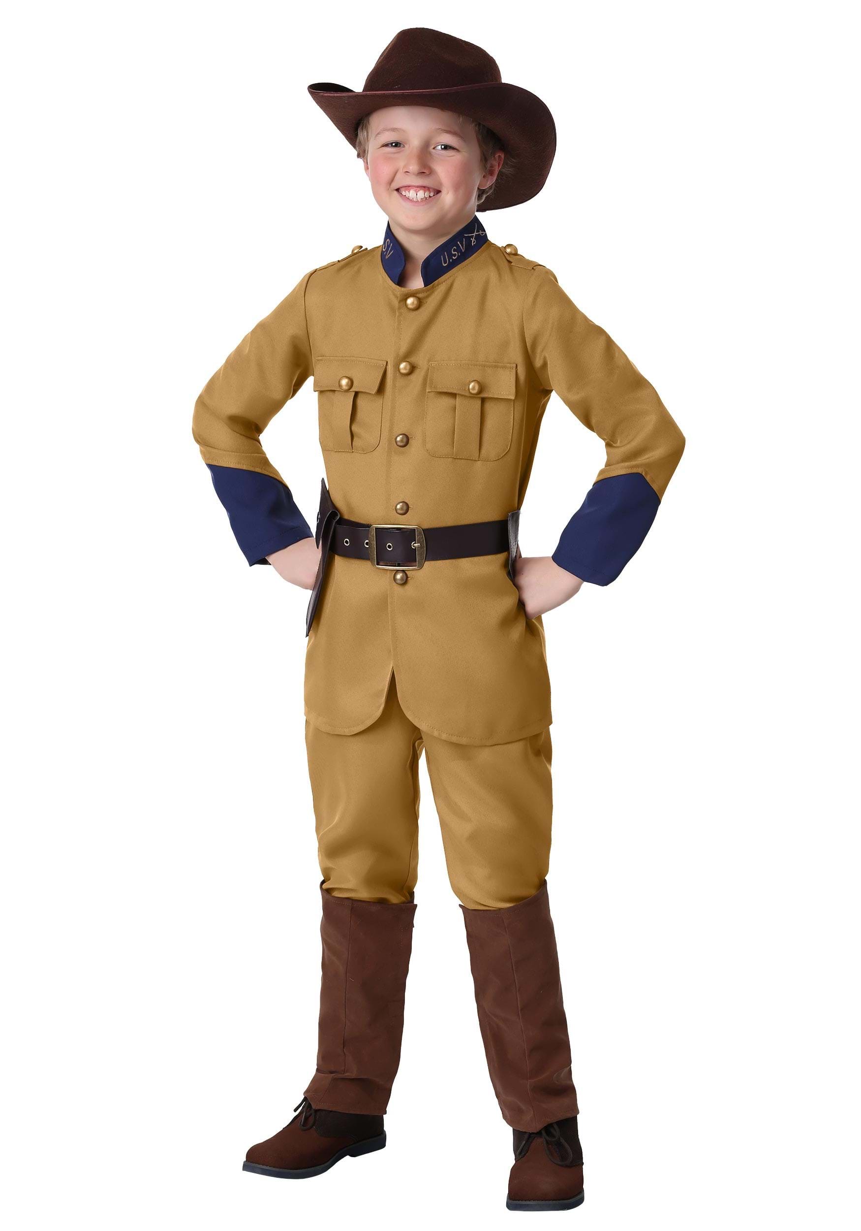 Photos - Fancy Dress TEDDY FUN Costumes  Roosevelt Boy's Costume | Historical Costumes Yellow 