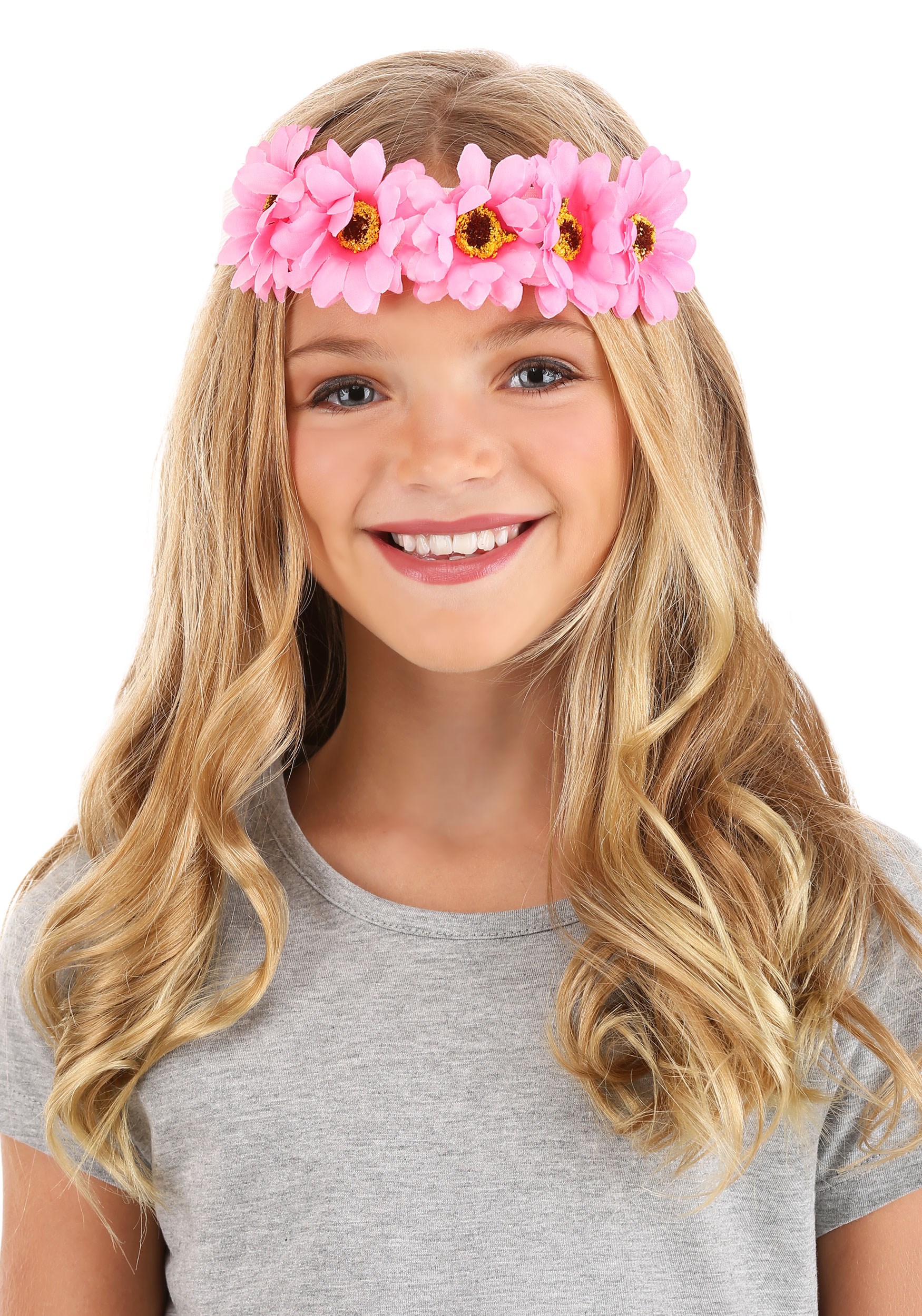 Darling Pink Daisy Crown Accessory