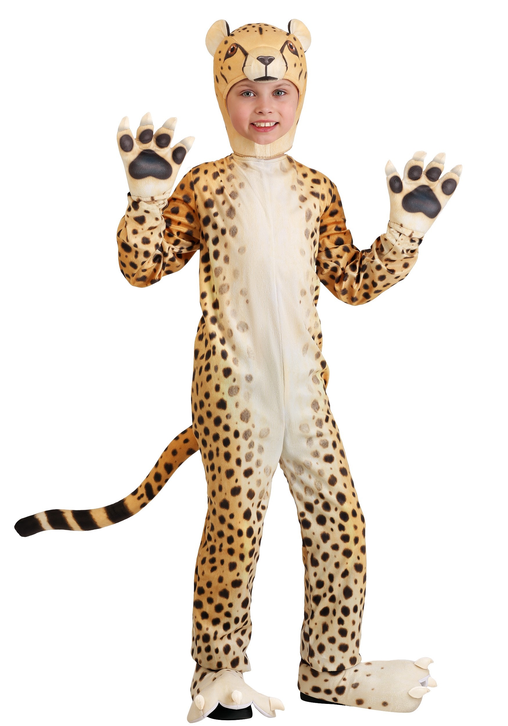 Disfraz de guepardo alegre del niño Multicolor