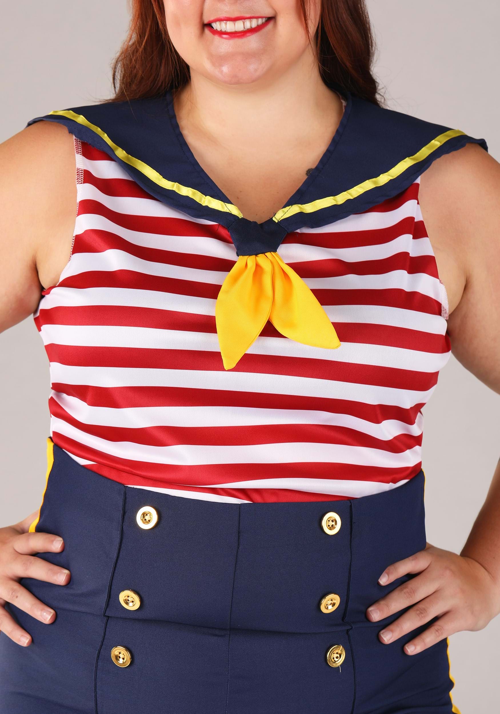 Perfect Pin Up Sailor Costume For Plus Size Women 1X 2X