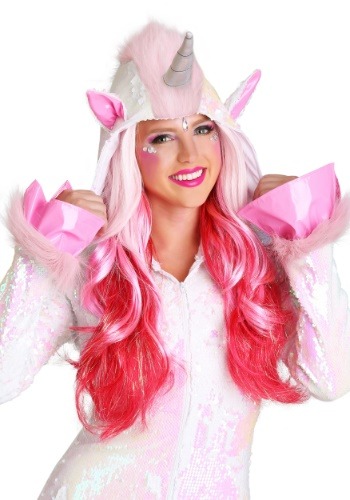 Adult Pink Ombré Wig