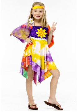 Kids Daisy Hippie Girl Costume