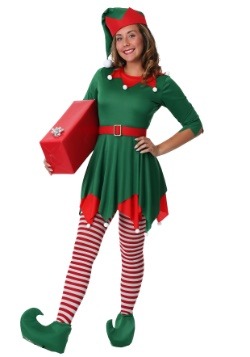 Santa's Workshop Elf Peppermint Button Christmas Costume Adult Women 01513 
