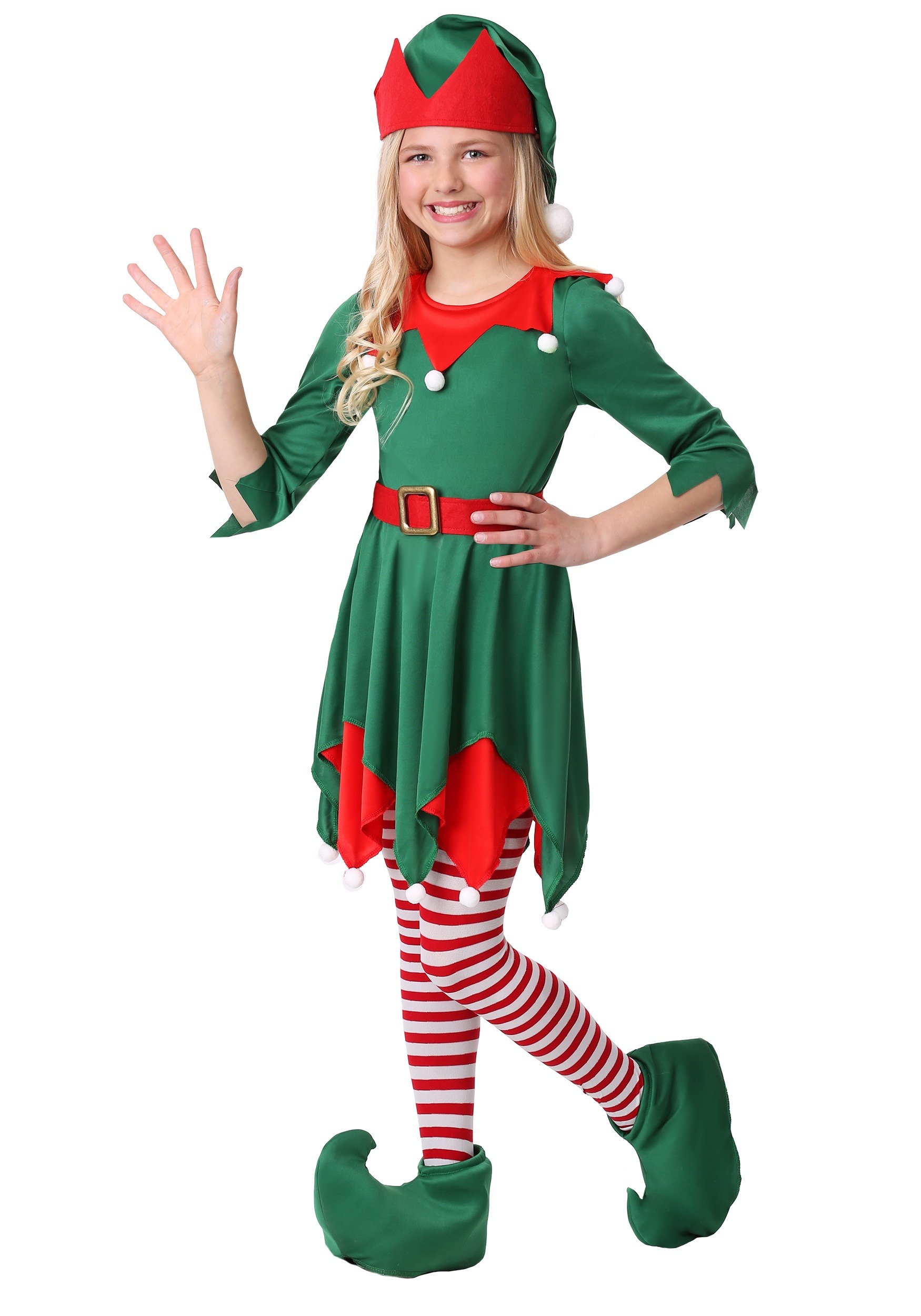 Photos - Fancy Dress Helper FUN Costumes Girl's Santa's  Costume Green/Red 