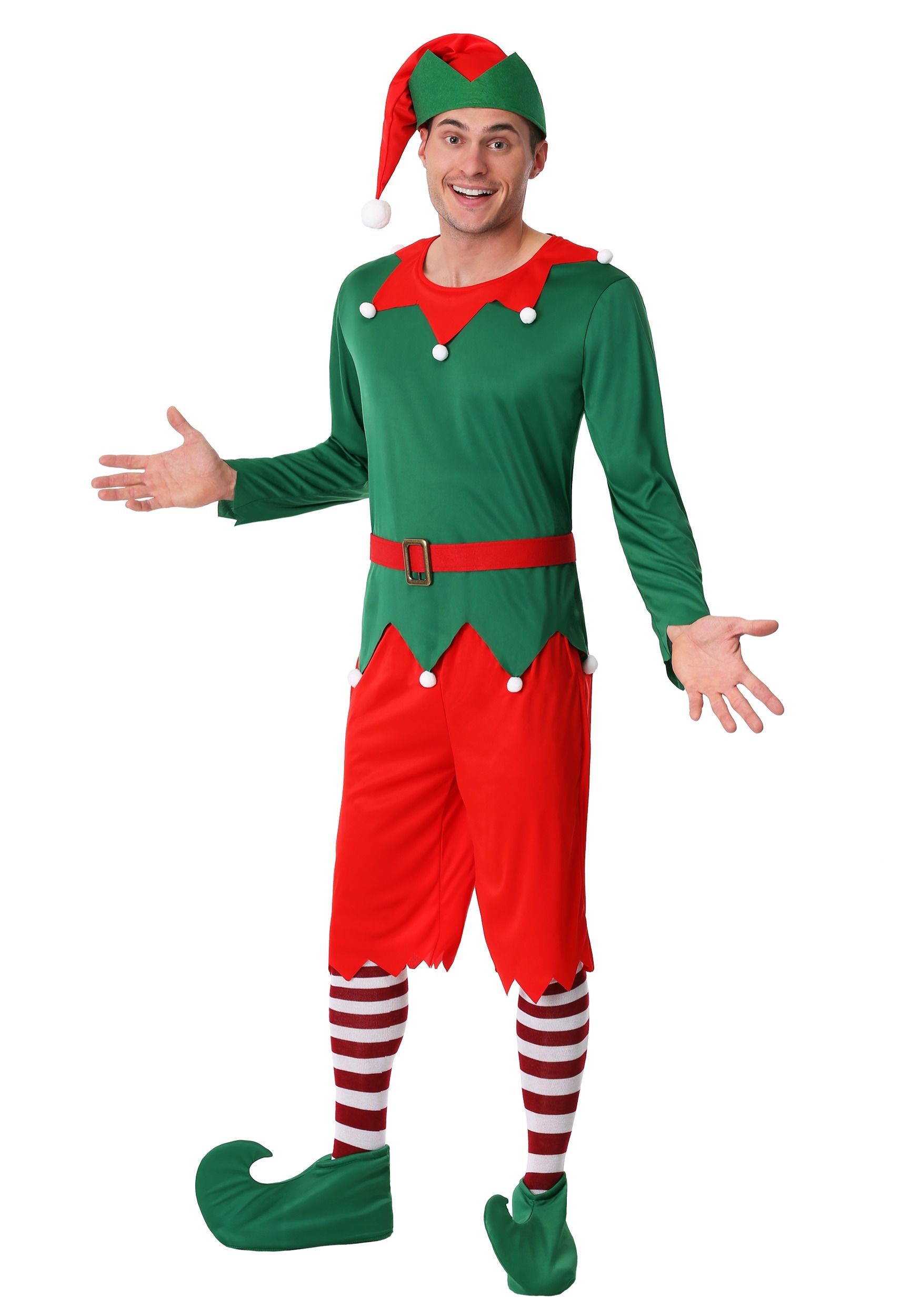 Plus Size Santa's Helper Men's Costume