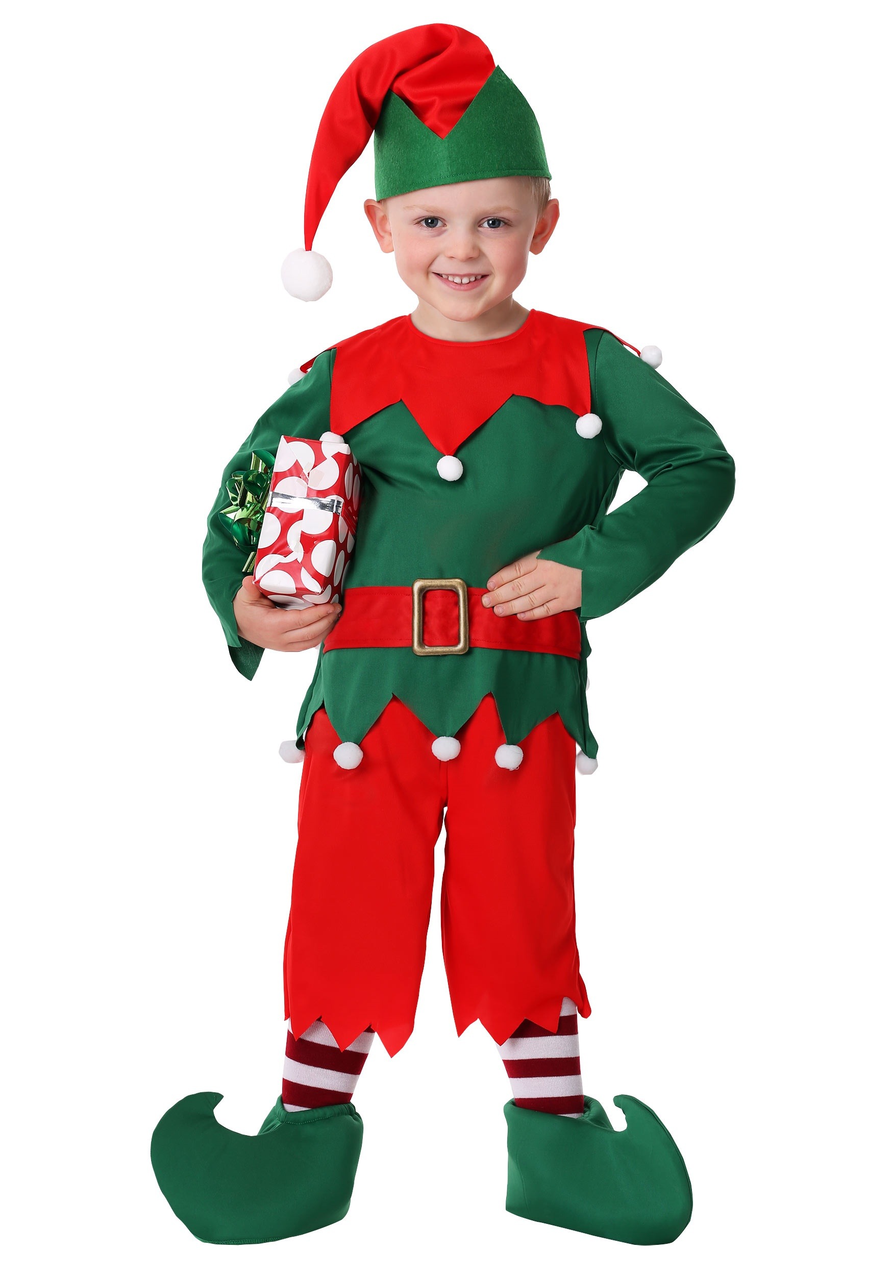 CHILDREN BOYS ELF SANTAS LITTLE HELPER SANTA CHRISTMAS PARTY FANCY DRESS COSTUME 