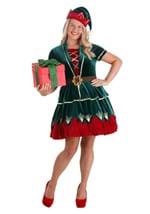Women's Deluxe Holiday Elf Costume Alt 1