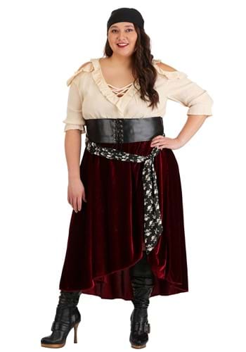 Women's Plus Size Roving Buccaneer Costume