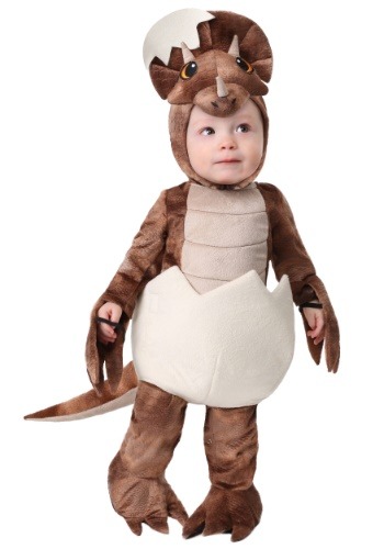 Paniate - Carnival Toys Costume Dinosauro Triceratopo Baby con Cappuccio  Taglia II