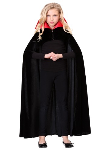 Red Collar Vampire Cloak Costume for a Child