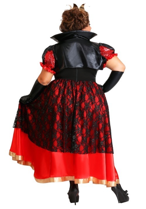 Plus Size Dark Queen Of Hearts Womens Costume 7726