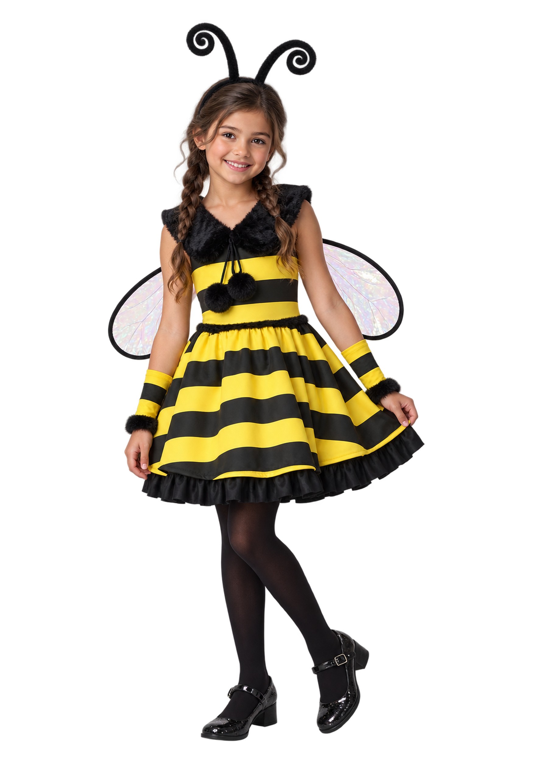 Girl's Deluxe Bumble Bee Costume Dress | Bee Costumes