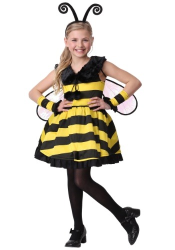 girls teens ONE SIZE MISS HONEY BUMBLE BEE HALLOWEEN COSTUME DRESS