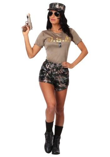 Women's Boot Camp Babe Costume