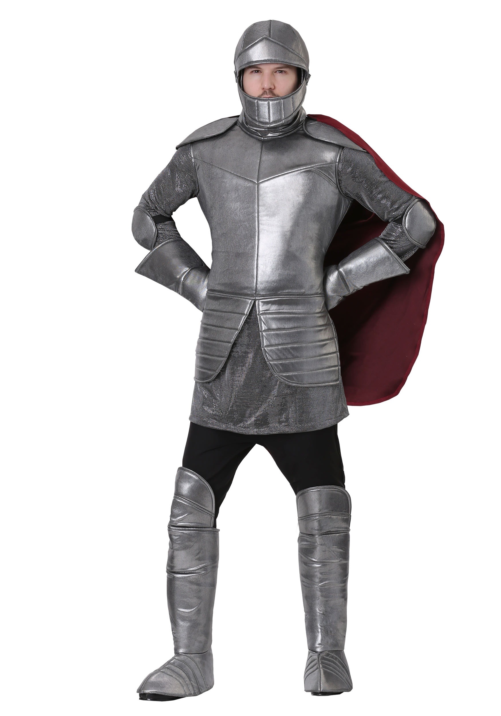 Photos - Fancy Dress ROYAL FUN Costumes Men's  Medieval Knight Costume Gray/Red 