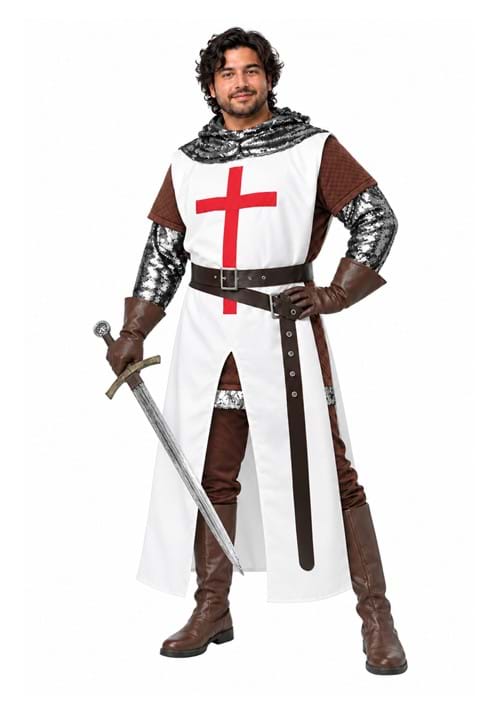 Plus Size Crusader Men's Costume new