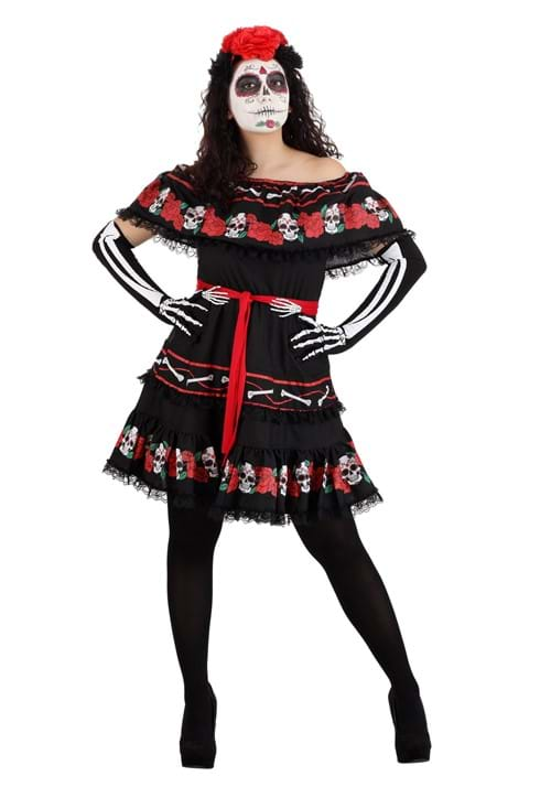 Women's Sugar Skull Costume Dress