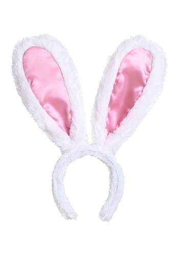 White Bunny Ears Headband