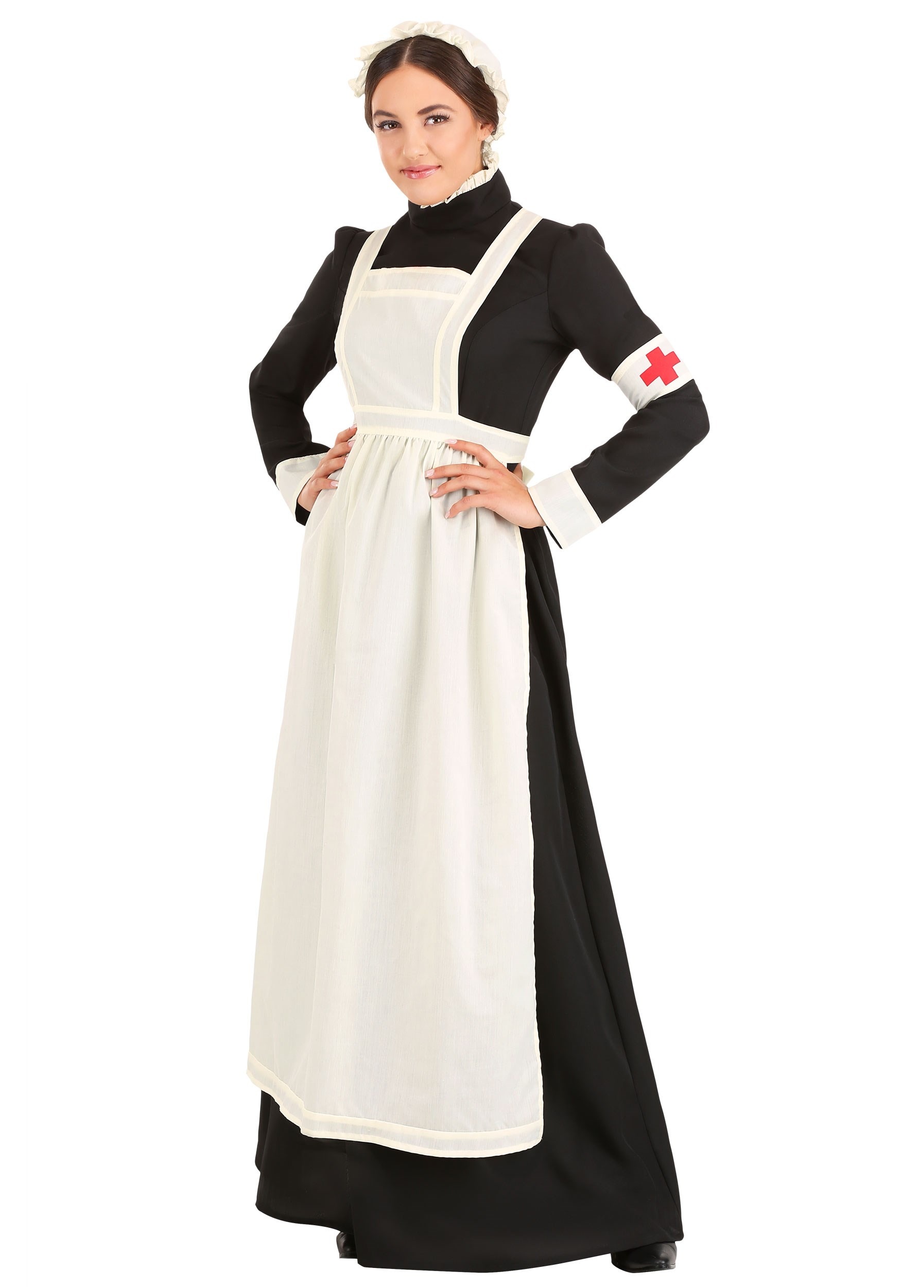Photos - Fancy Dress Florence FUN Costumes  Nightingale Costume for Women Black/Yellow 