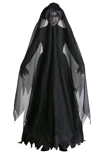 Women's Lady in Black Ghost Costume