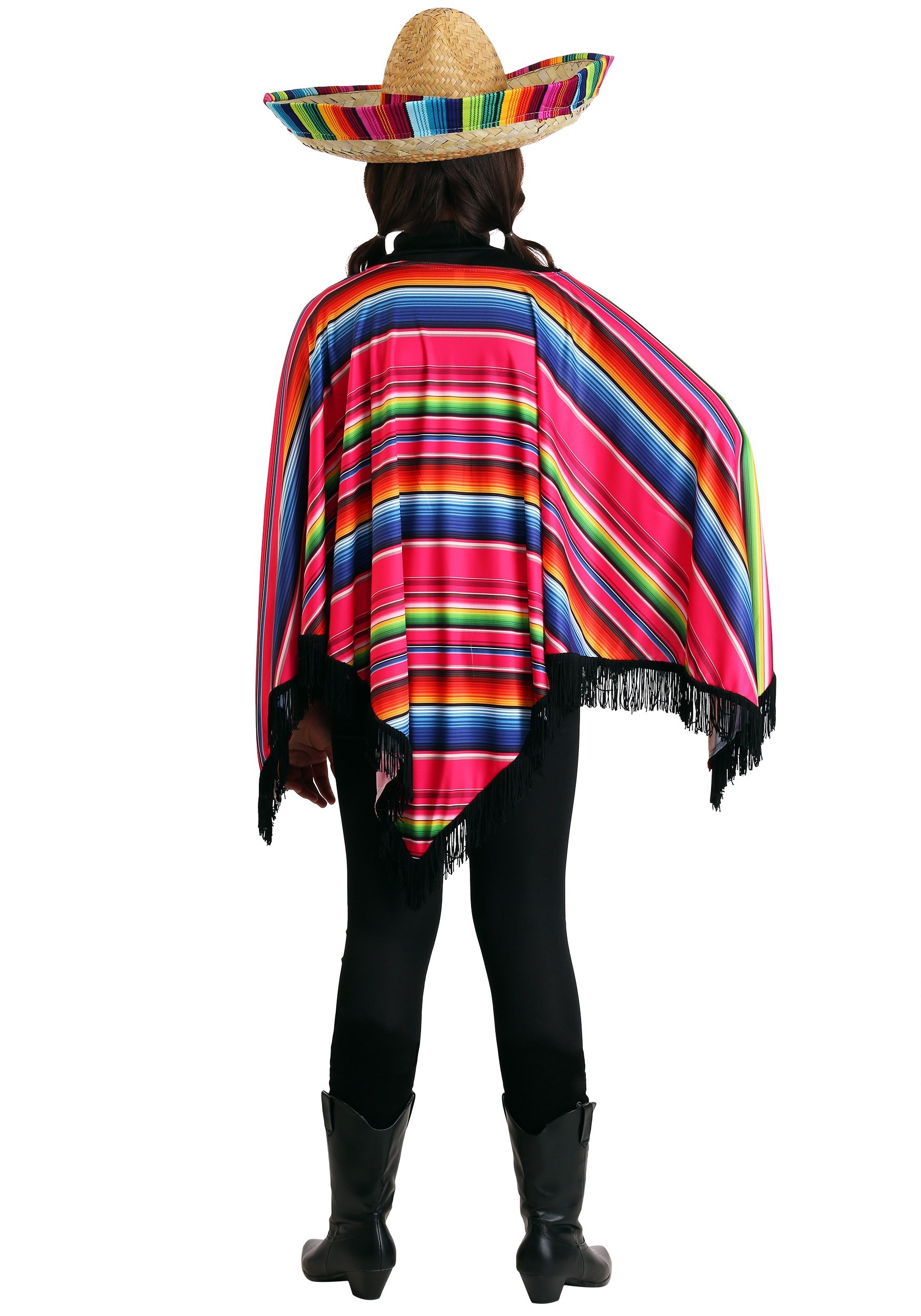 Day of the Dead Poncho Child Girls Costume Accessory One Size UP TO 14 