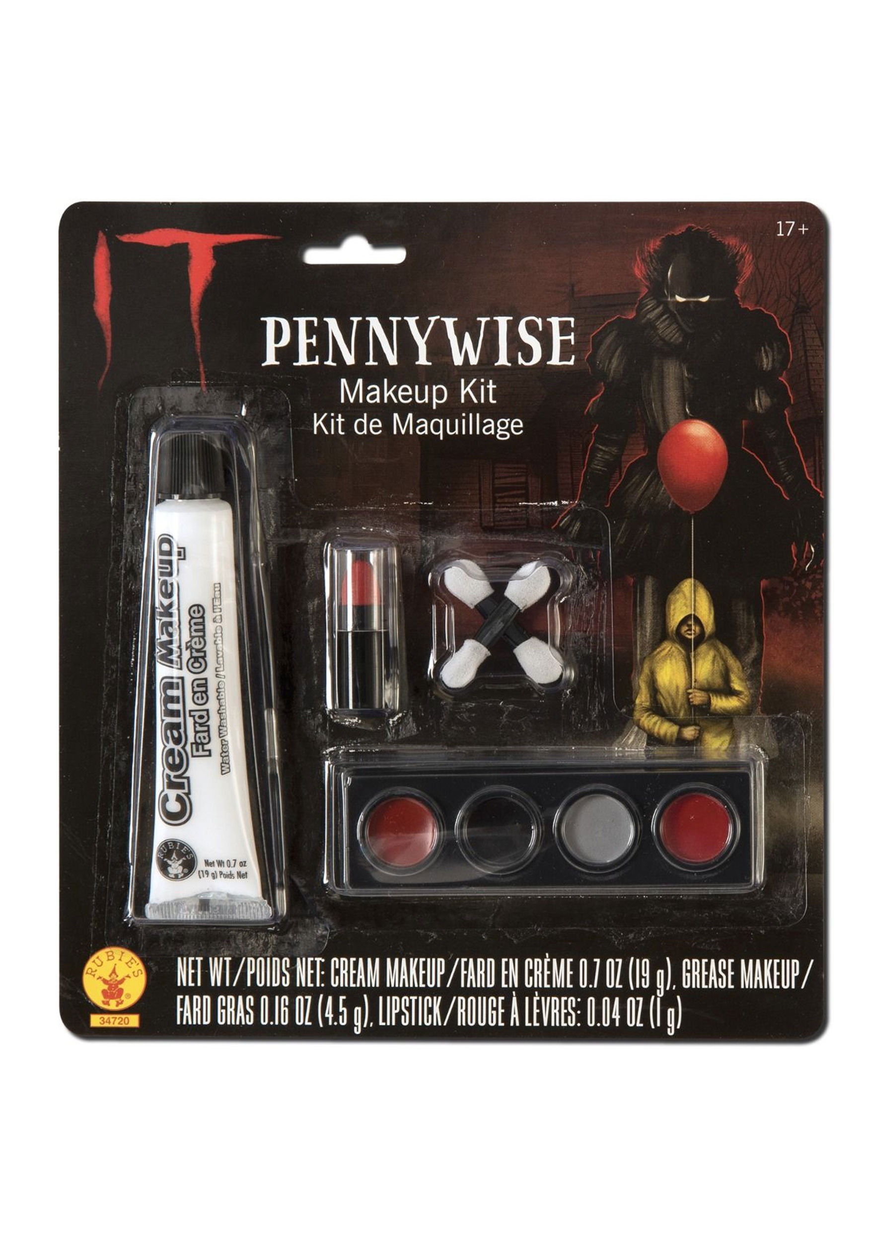It: The Movie Pennywise Makeup Kit NUEVO Multicolor
