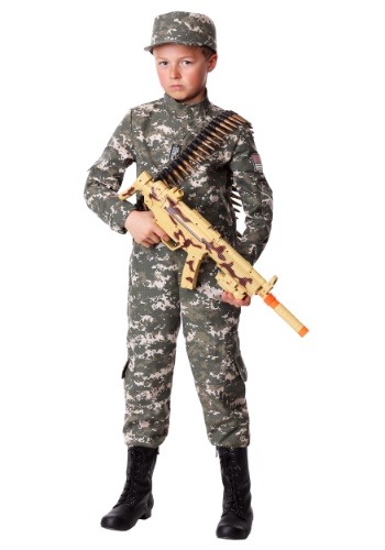 Boy's Modern Combat Soldier Costume