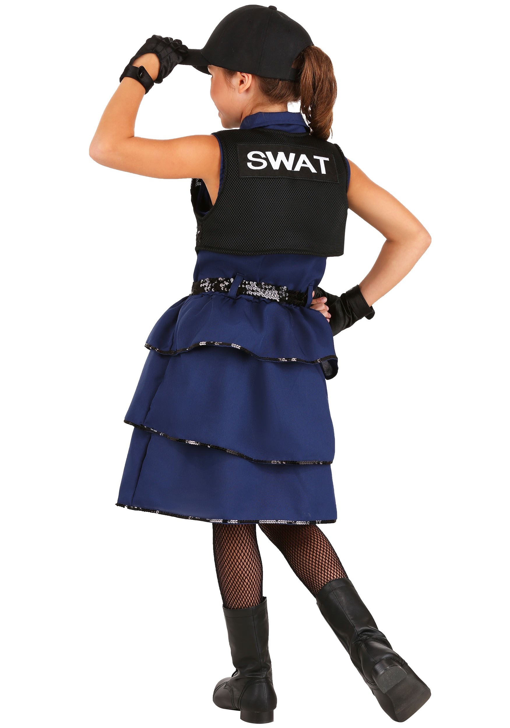 SWAT Officer Girl's Costume