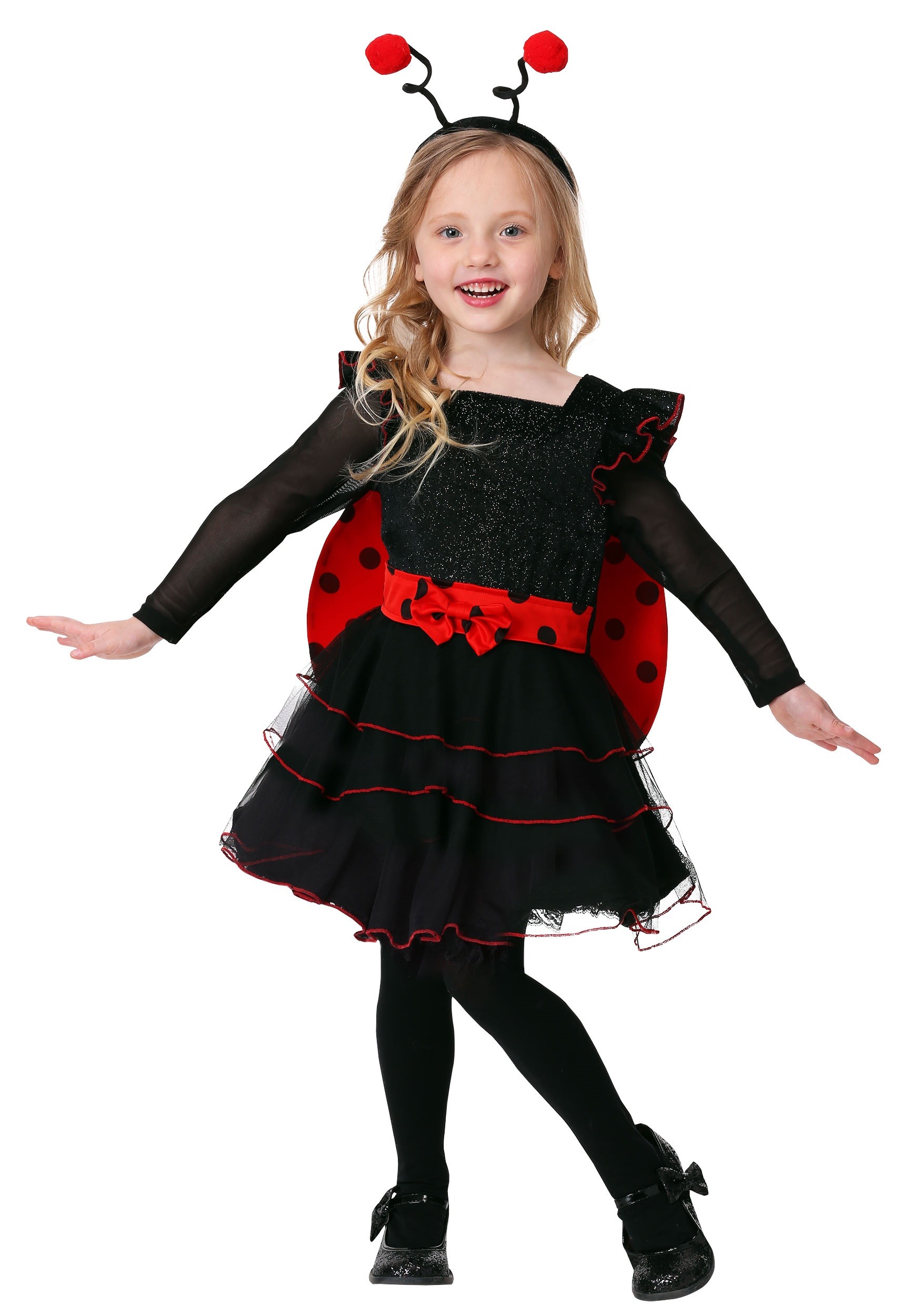 Photos - Fancy Dress Toddler FUN Costumes  Girl's Sweet Ladybug Costume Black/Red 