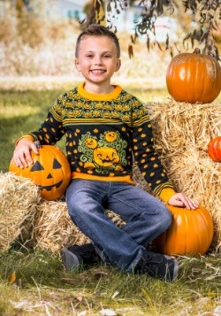 Pumpkin Patch Child Ugly Halloween Sweater alt15
