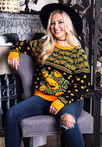 Pumpkin Patch Ugly Halloween Adult Sweater Update1 Main