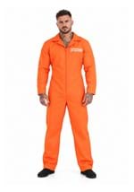 Mens Prison Orange Jumpsuit Costume Main 1