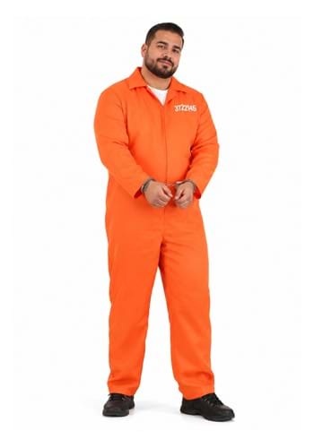 Plus Size Men's Prison Jumpsuit Costume upd