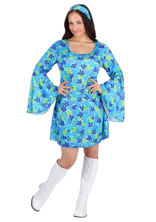 Wild Flower 70s Hippie Dress Costume for Women | Hairspray Costume