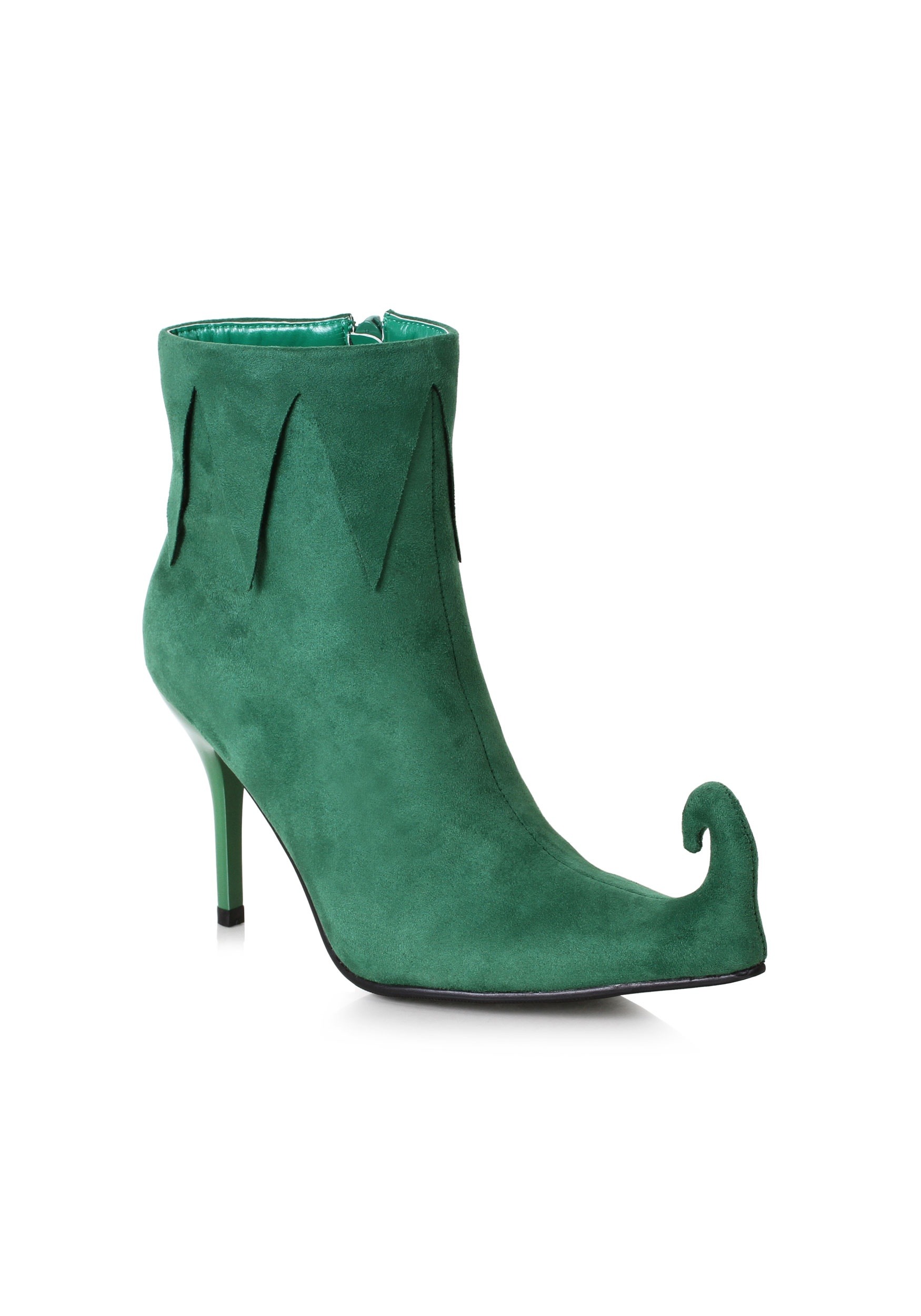 Women's Elf Green High Heel Costume Boots