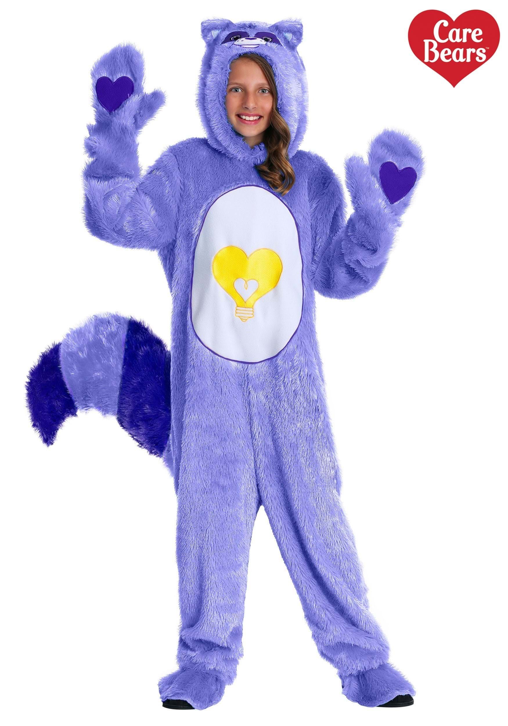 Photos - Fancy Dress Bright FUN Costumes Child  Heart Raccoon Care Bears & Cousins Costume Purpl 