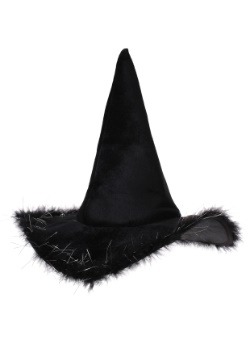 Adult Velvet Witch Hat With Fur3