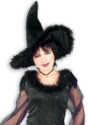 Adult Velvet Witch Hat With Fur2