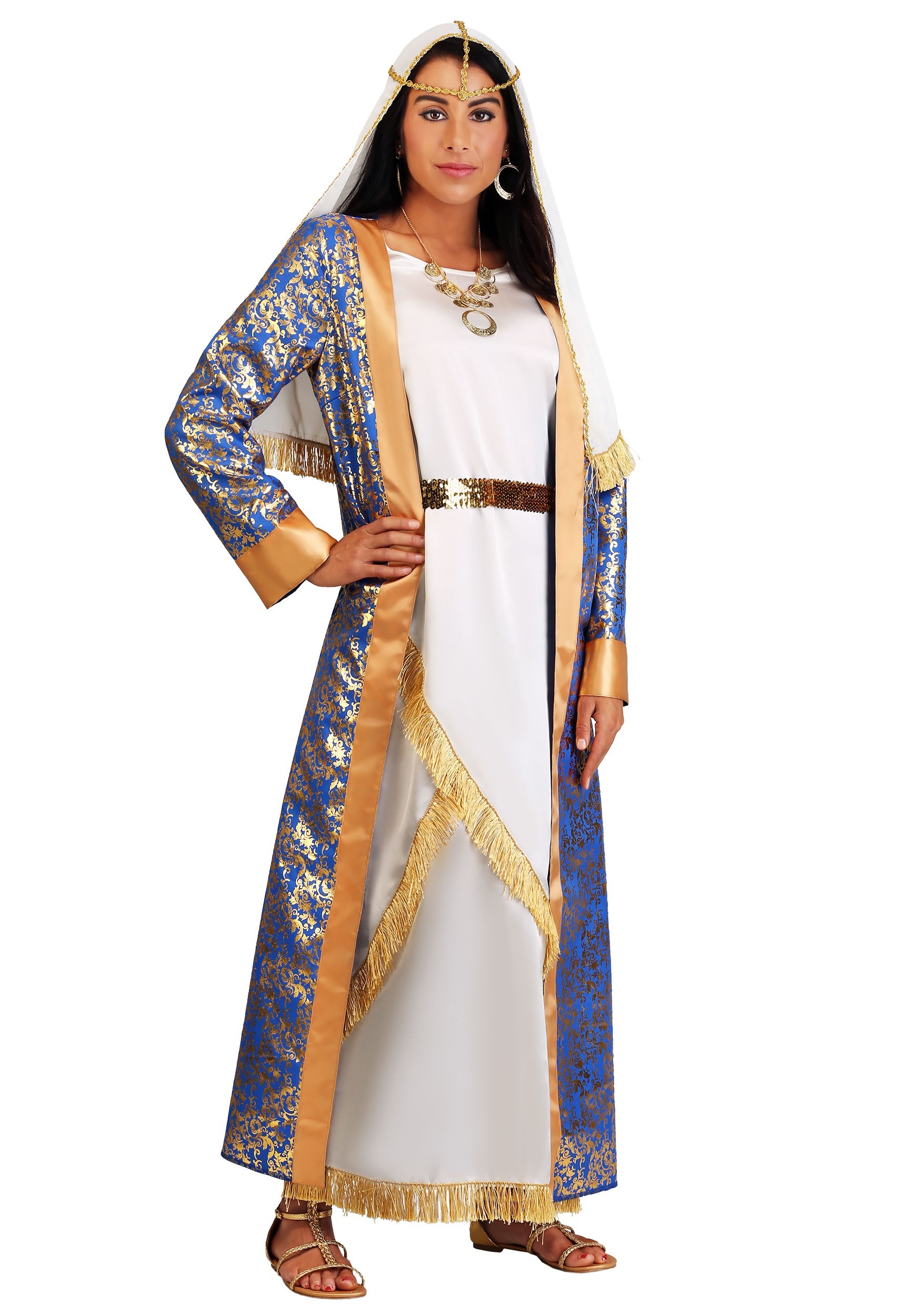 Disfraz de mujeres de talla grande de mujeres que Queen Esther Multicolor