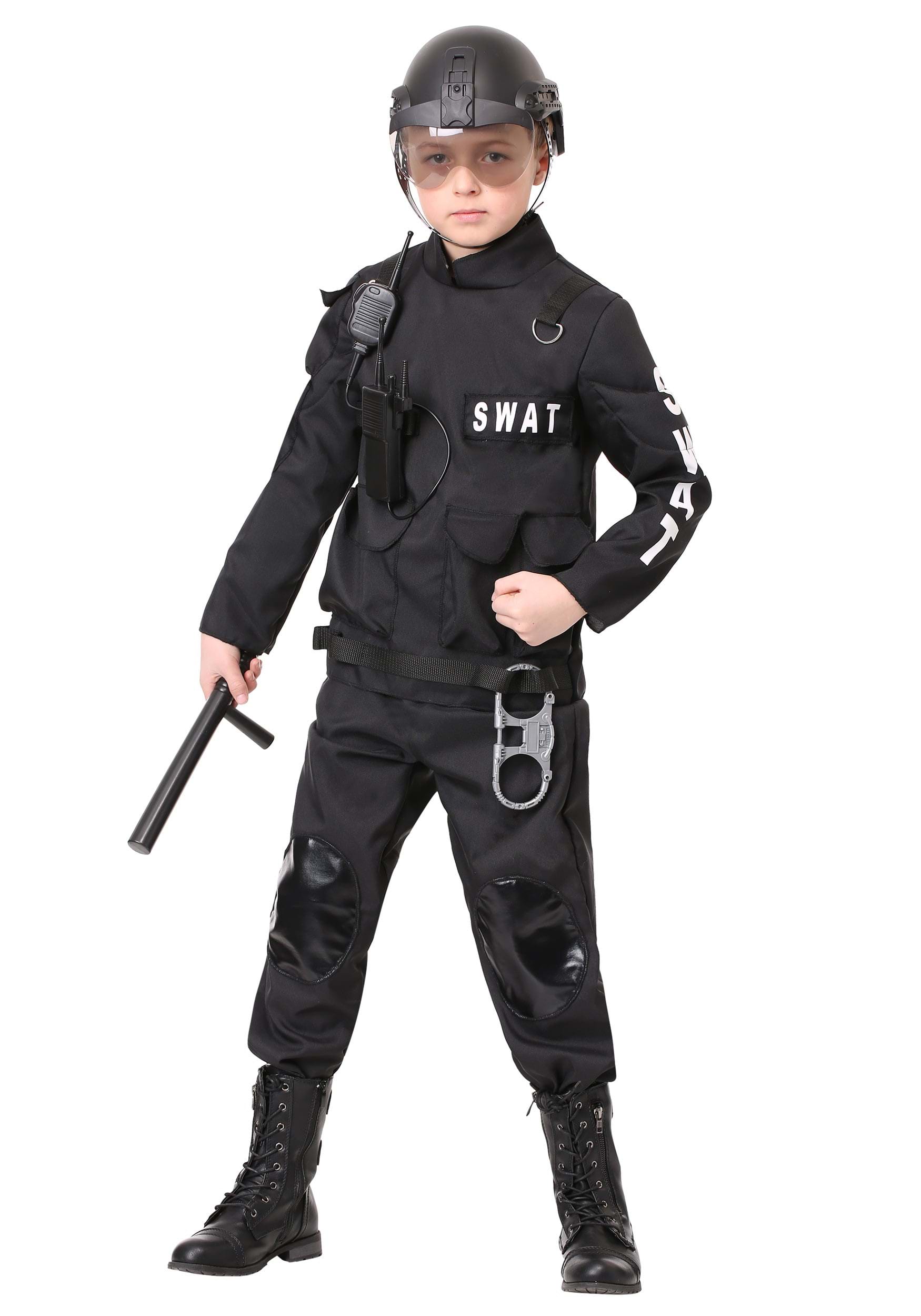 thumbnail image 2 of Leg Avenue CK719 SWAT Commander Military Police Boys Costume – Book Week / Fancy Dress 2 of 5