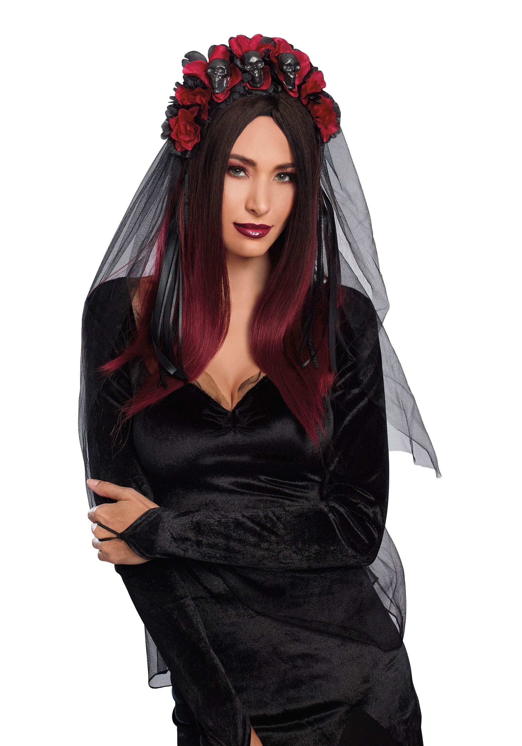 Gothic Rose Costume Headband For Women