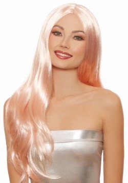 Women's Long Straight Rose Gold Wig