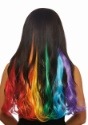 Long Wavy 3-Piece Primary Rainbow Hair Extensions 2