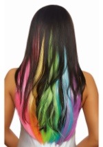Long Wavy 3-Piece Neon Rainbow Hair Extensions 2