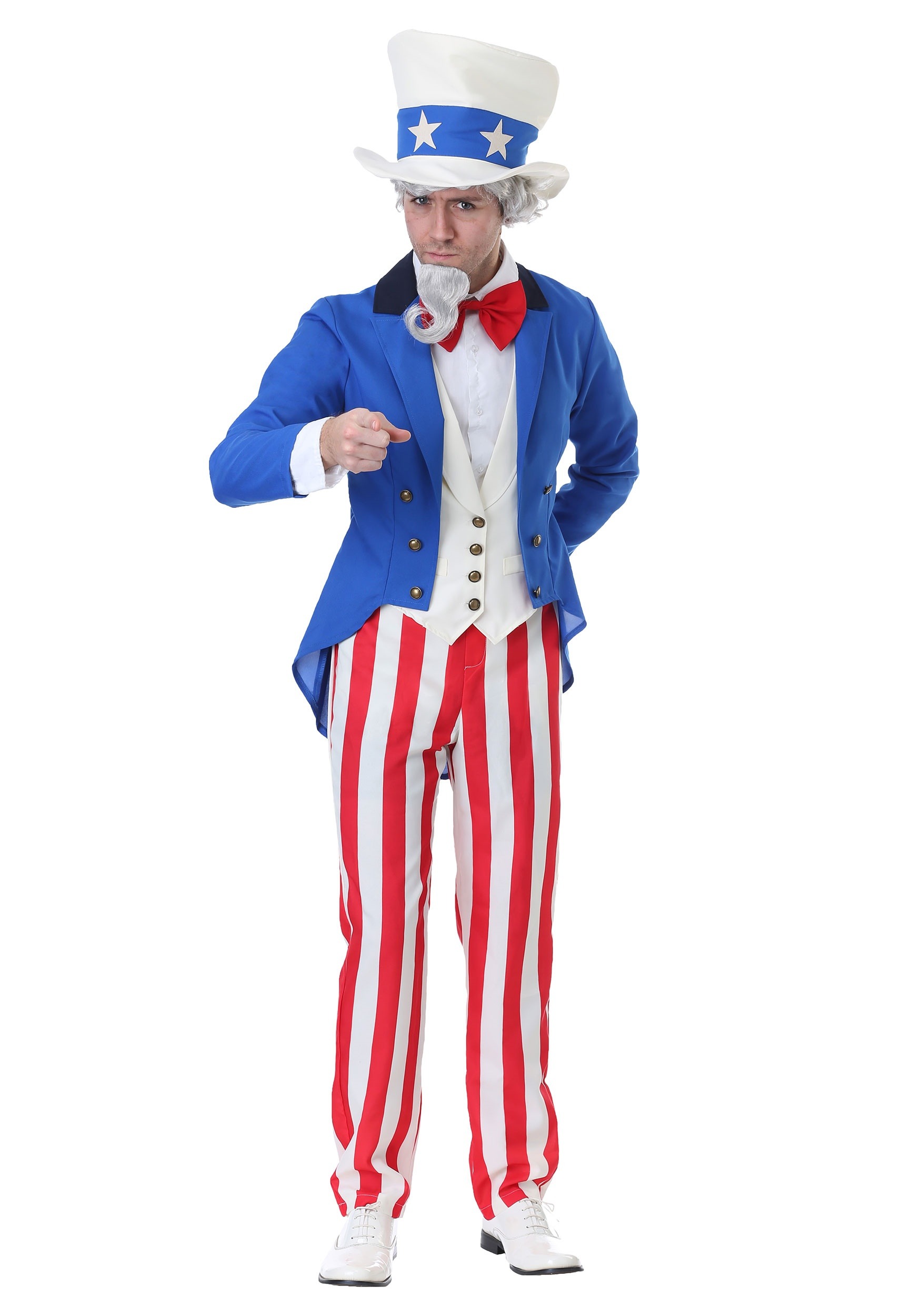 Uncle Sam USA Patriotic Plus Size Adult Costume 