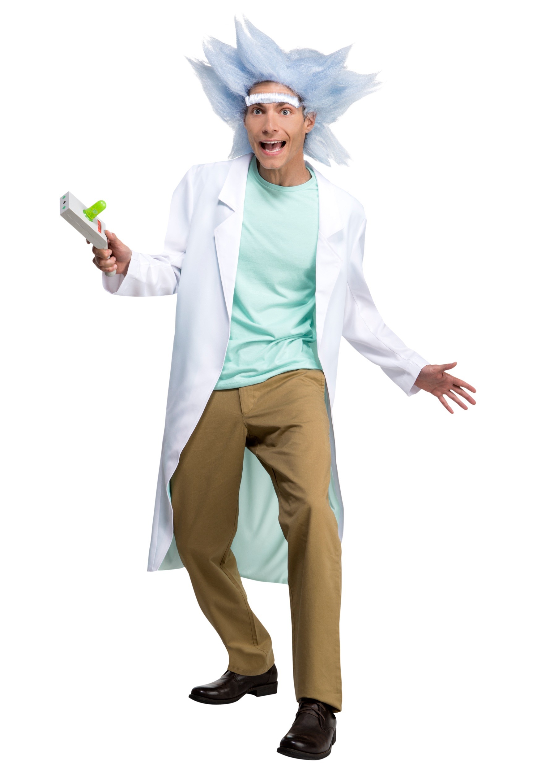 2022-06-29. Adult Rick Costume with Wig \u0026 Unibrow perruque rick. 