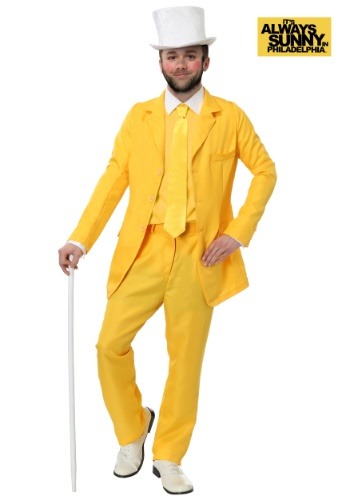 Always Sunny Dayman Yellow Suit Plus Size Costume for Men 2X