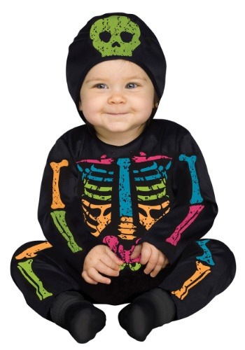 Infant Color Bones Jumpsuit Costume
