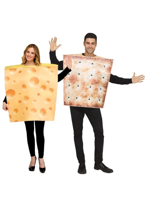 Cheese & Cracker Costume Set for Couples | Adult Food Costumes