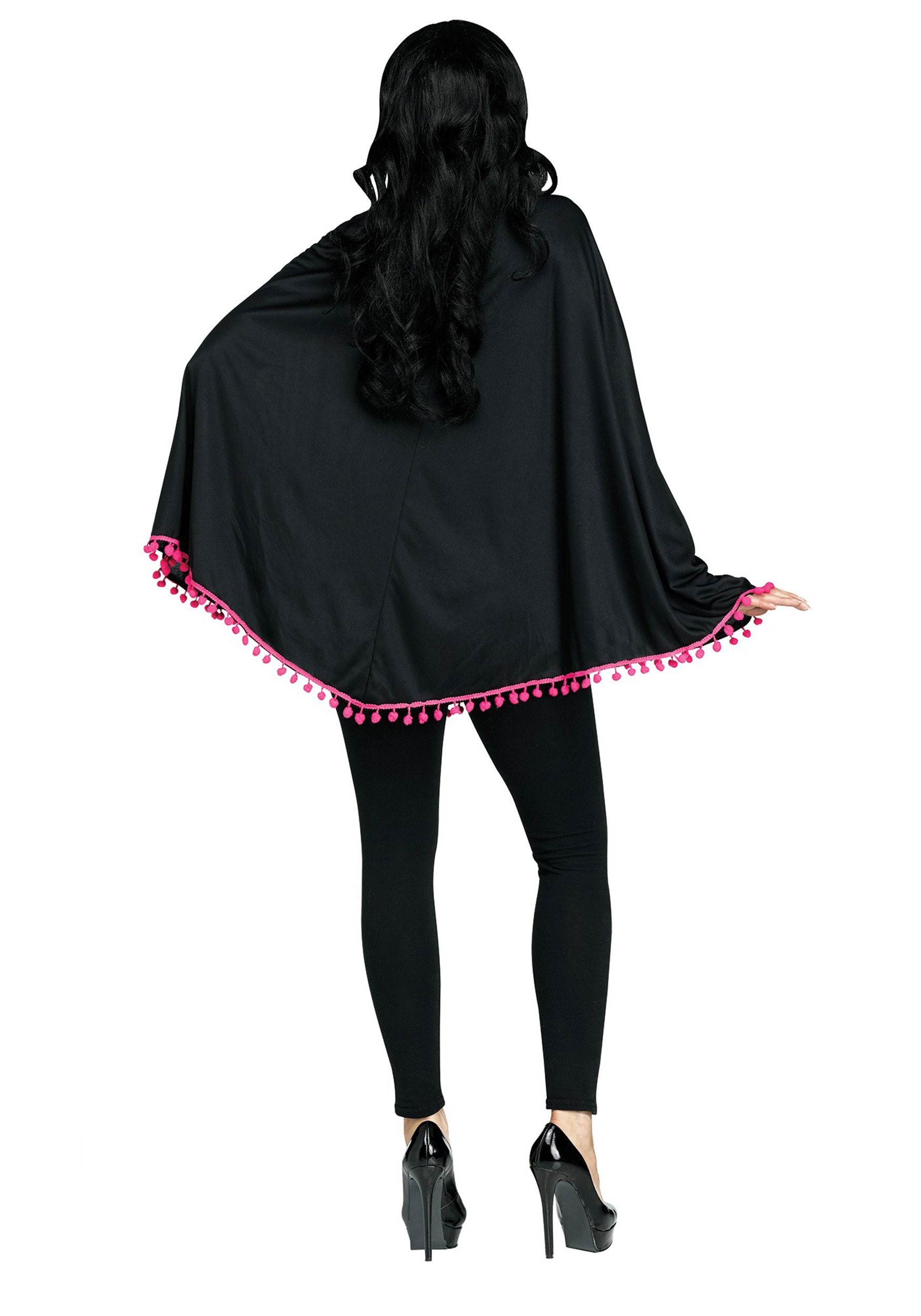 Color Bones Poncho Costume For Adults